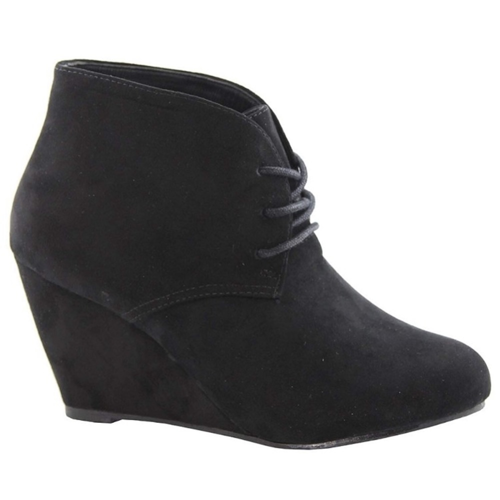 Black Suede Booties